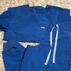 Figs Blue Scrub Set M/MP